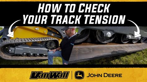 john deere skid steer track tension|john deere ctl track tension.